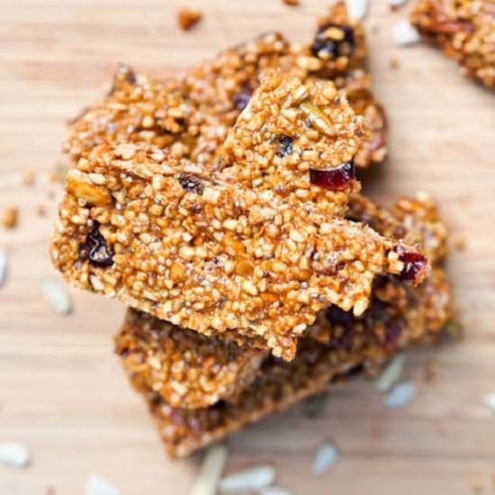 Vegan GF Fruit and Nut Granola Bars - Recipe photo by avocadopesto