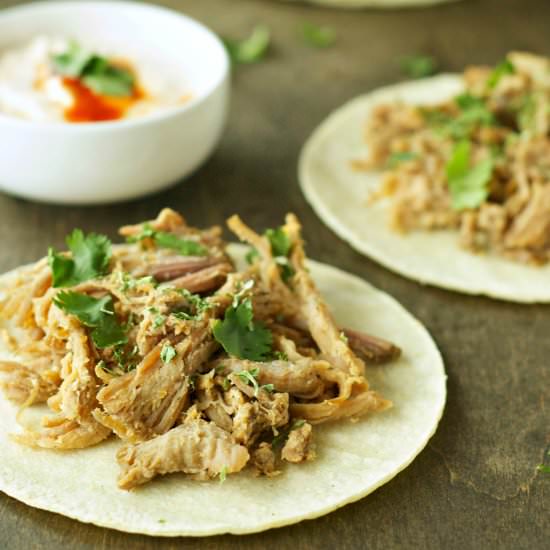 Crockpot Pork Tacos - Recipe photo by slowcookergourmet