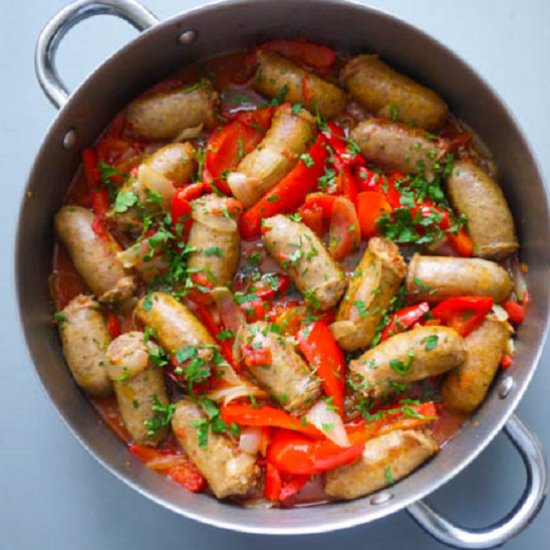 Sausage, Peppers and Onions - Recipe photo by eatmorefoodproject