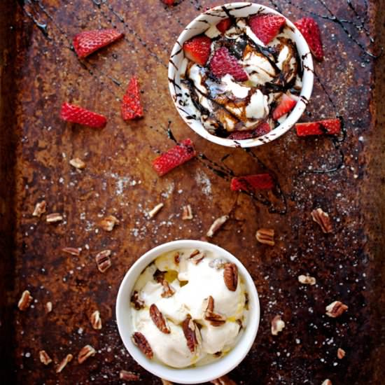 Salt and Pepper Ice Cream Sundaes - Recipe photo by 2Teaspoons