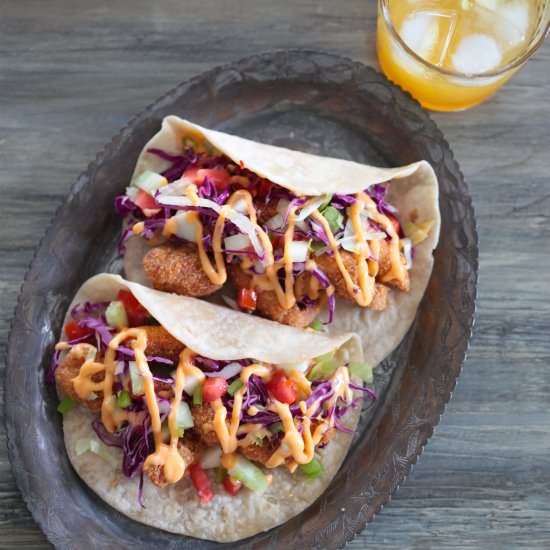 Iftar Idea – Crispy Chicken Tacos - Recipe photo by aapplemint