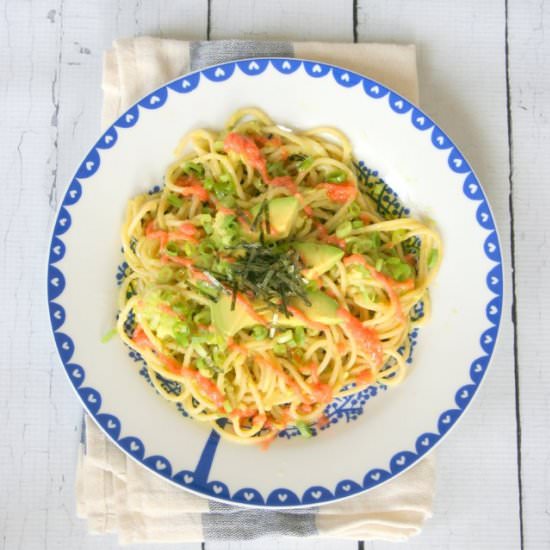 Avocado Mentaiko Pasta - Recipe photo by culinarytribune