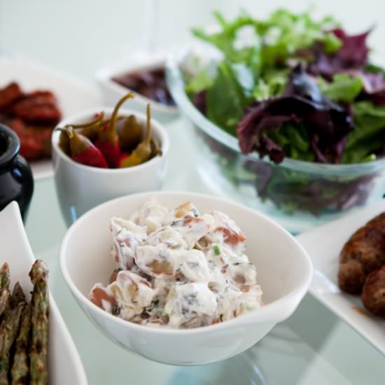 Potato Salad Without Mayonnaise - Recipe photo by reenap