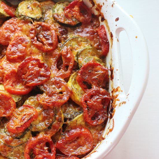 Summer Vegetable Casserole - Recipe photo by syrupandbiscuits