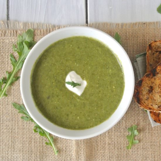 Arugula vichyssoise - Recipe photo by culinaryginger