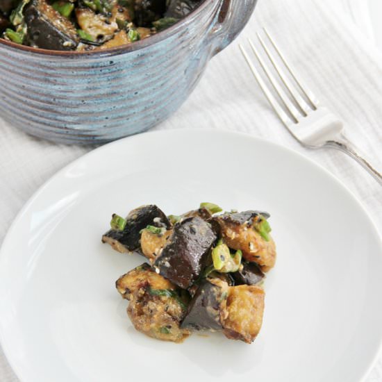 Miso Roasted Eggplant - Recipe photo by theseasonedtraveler