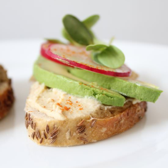 Open-Faced Veggie Sandwiches - Recipe photo by TediSarah