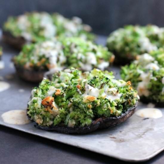 Broccoli-Stuffed Portabello - Recipe photo by EricasRecipes