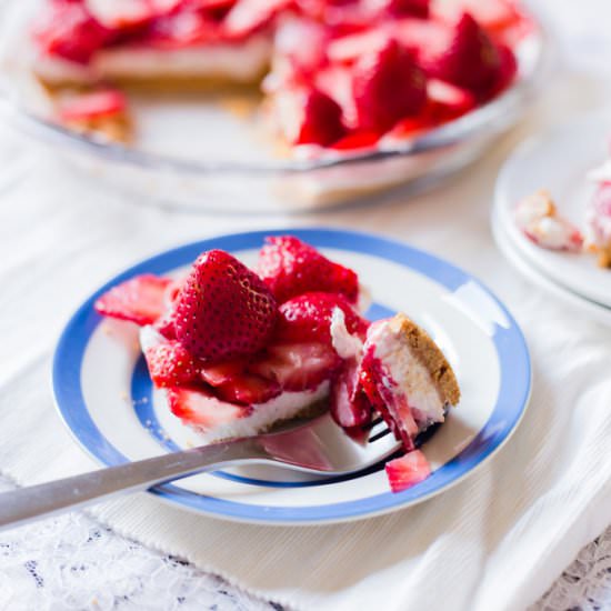 Strawberry Icebox Pie - Recipe photo by elsbro