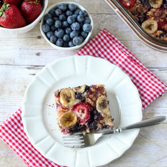 Baked Oatmeal Casserole - Recipe photo by Tonya at Love of Family and Home
