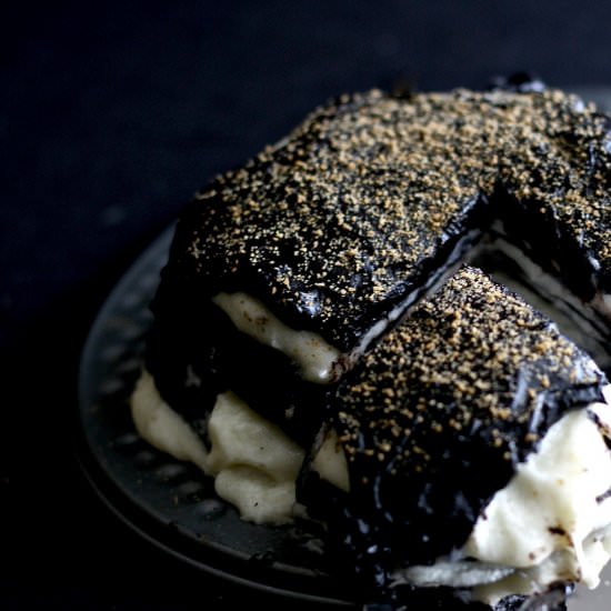 S'more Chocolate Crepe Cake- GF - Recipe photo by petiteallergytreats