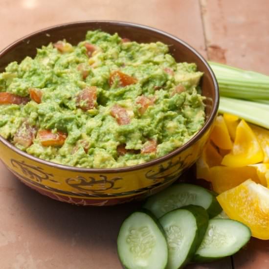 Perfect Party Guacamole - Recipe photo by preheatto350.com