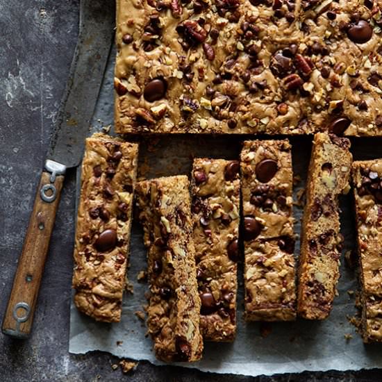 Pecan Blondie Dunkers - Recipe photo by BakersRoyale