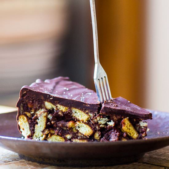 Chocolate Biscuit Cake - Recipe photo by handfulofrecipes