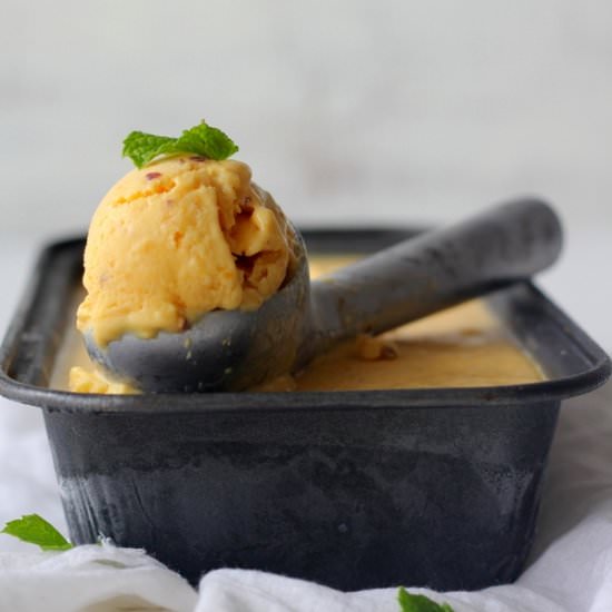 Peaches & Mango Chili Ice Cream - Recipe photo by easyfoodsmith