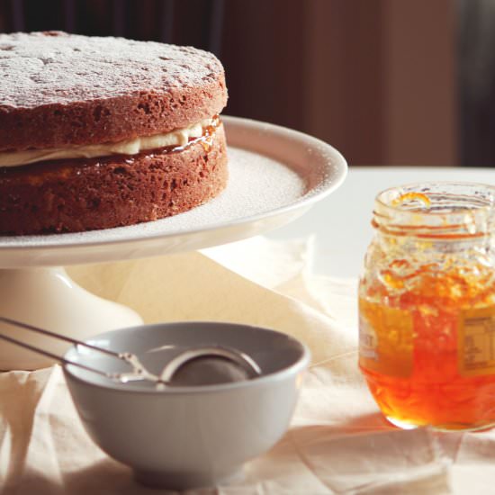 Ginger & Orange Sponge Cake - Recipe photo by The Makers Society