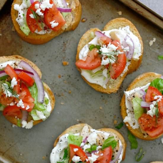 Greek Crostini - Recipe photo by thecravegallery