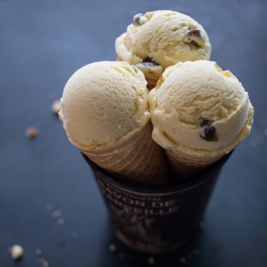 Zabaglione Ice Cream - Recipe photo by bakenoir