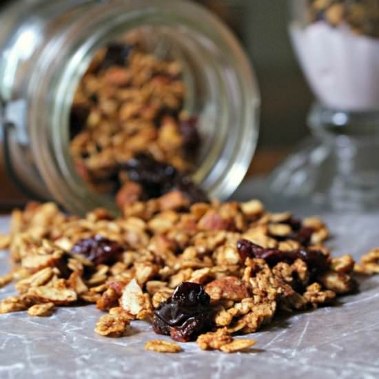 Almond Cherry Granola - Recipe photo by thetwobiteclub
