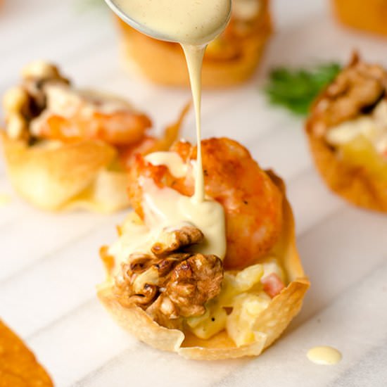 Walnut Shrimp Cup - Recipe photo by omnivorescookbook