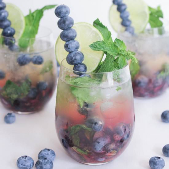 Blueberry Mojito Royale - Recipe photo by domesticateme