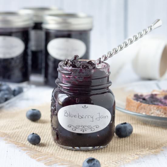 Easy 3-Ingredient Blueberry Jam - Recipe photo by roxyskitchen