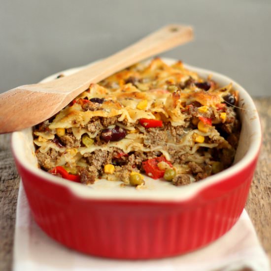 Macaroni Casserole with Minced Meat - Recipe photo by buszujacawkuchni