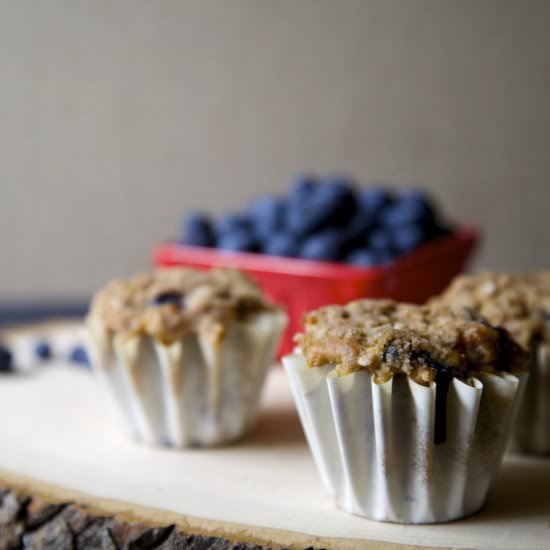 Whole Grain Blueberry Muffins - Recipe photo by cinemaandspice