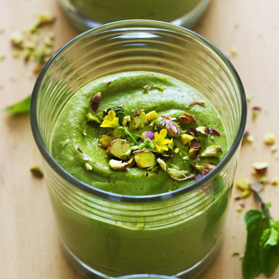 Vegan Ethereal Pistachio Mousse - Recipe photo by cleanwellness