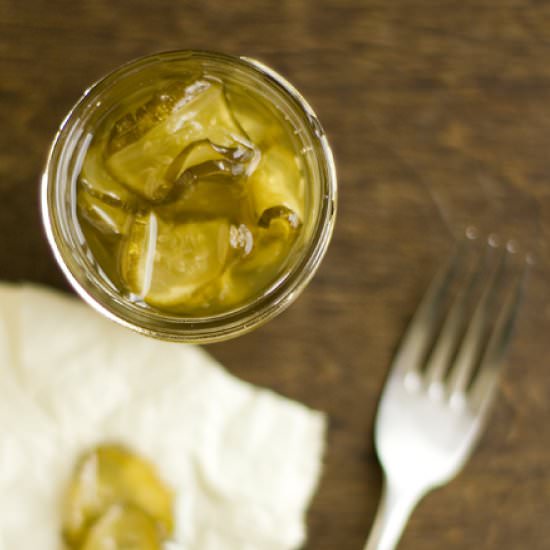 Sweet Pickles - Recipe photo by breadandwithit