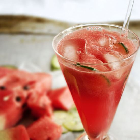 Watermelon-Cucumber Cooler - Recipe photo by mookiesbaker