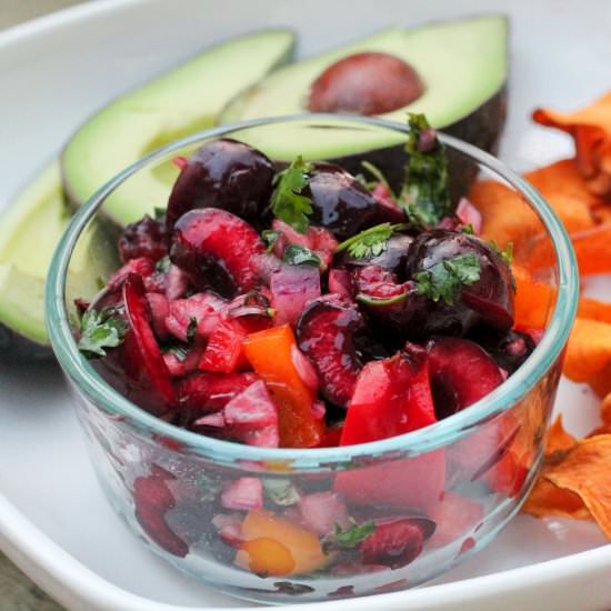 Cherry Salsa - Recipe photo by The Primal Desire