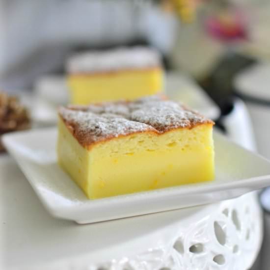 Magic Custard Cake - Recipe photo by throughthekitchendoor