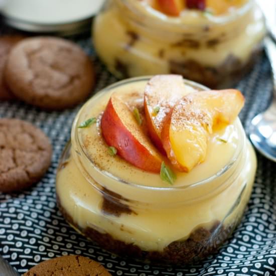 Peach cheesecake in a jar - Recipe photo by SheKnows Food Editor
