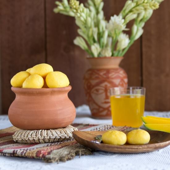 Komolabhog-Orange Flavored Rasgulla - Recipe photo by mellownspicy