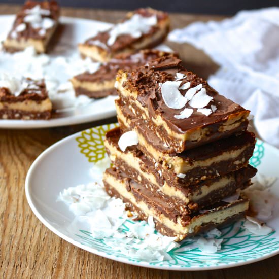 Creamy Chocolate Crunch Bars - Recipe photo by nakedcuisine
