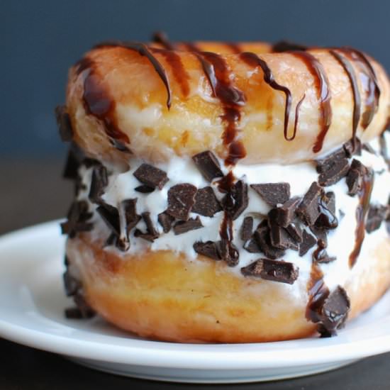Krispy Kreme Ice Cream Sandwiches - Recipe photo by Endlessly Inspired