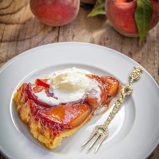 Tatin Tart with Peach - Recipe photo by Licuta Marin