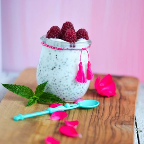 Chia Pudding with Raspberries - Recipe photo by s-kueche
