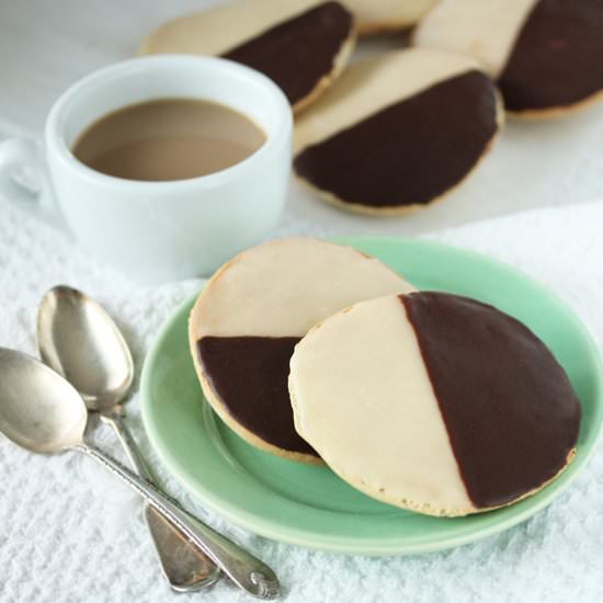 NY Black & White Cookies - Recipe photo by CookandBeMerry