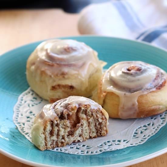 Cinnamon Scrolls with Frosting - Recipe photo by ToFoodwithLove