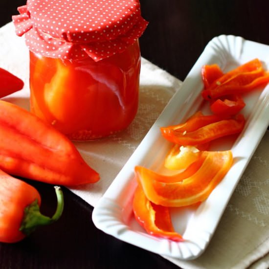 Pickled Bell Pepper - Recipe photo by picantecooking