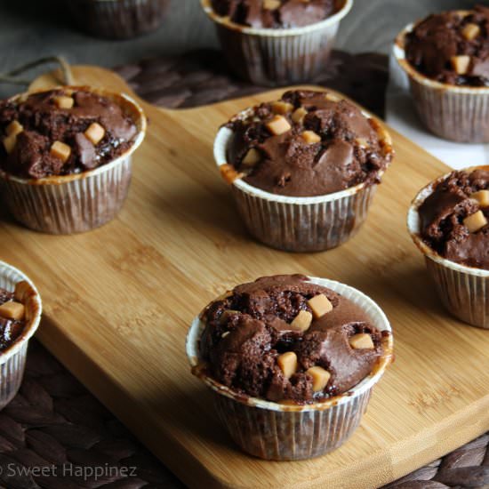 Chocolate Caramel Muffins - Recipe photo by Sweet Happinez