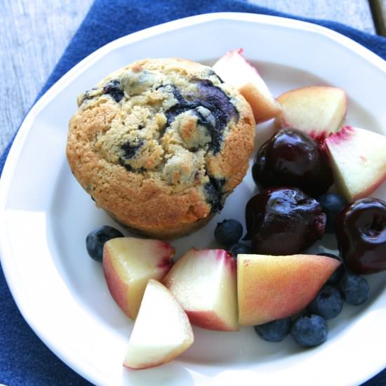 Whole Wheat Blueberry Muffins - Recipe photo by thebrookcook.wordpress.com