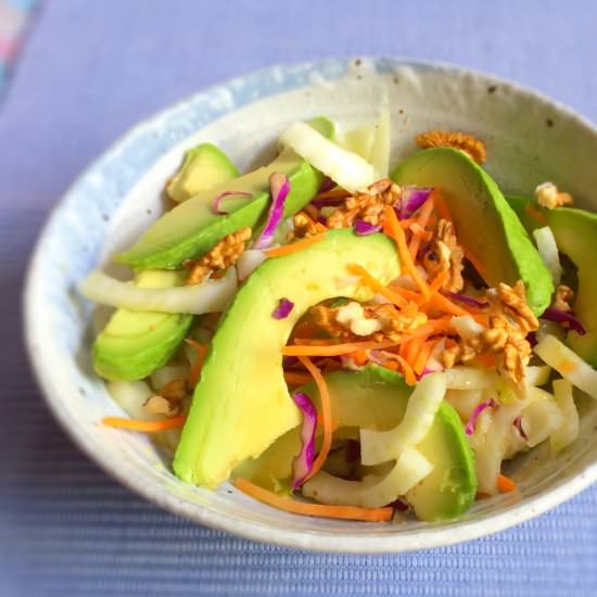 Fennel Avocado Walnut Salad - Recipe photo by Alessandra Zecchini