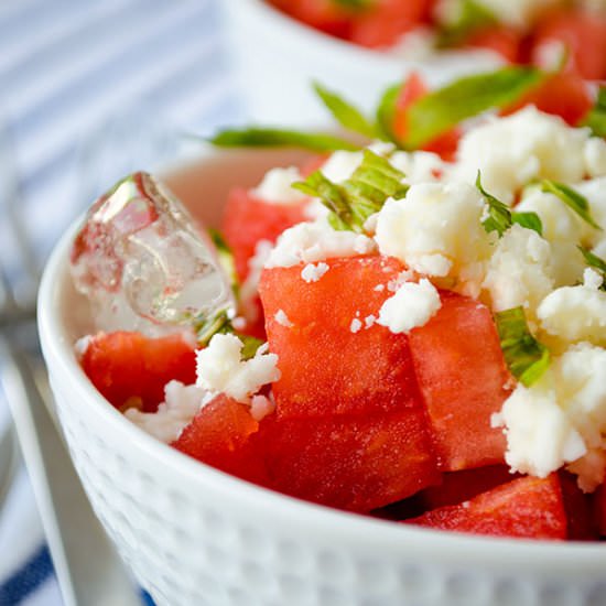 Chilled Watermelon Feta Salad - Recipe photo by giverecipe
