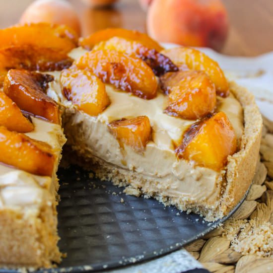 No Bake Dulce de Leche Cheesecake - Recipe photo by The Food Charlatan