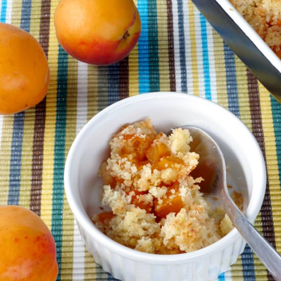 Apricot & Coco Crumble - Recipe photo by julzalicious