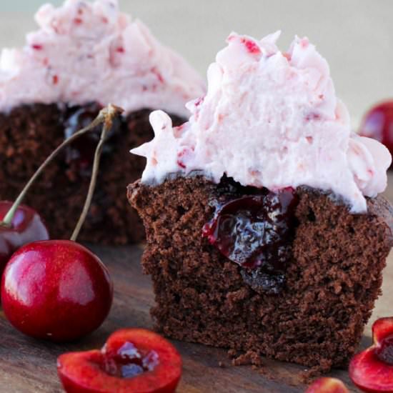 Double Chocolate Cupcakes - Recipe photo by ChefLindseyFarr