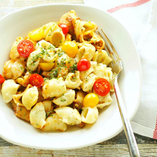 Crockpot Beefy Layered Pasta Bake - Recipe photo by slowcookergourmet